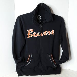 Womens size small full zip BEAVERS sweatshirt